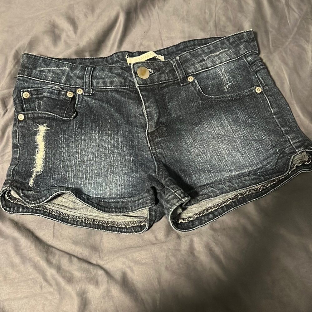 Forever XXI Denim Shorts, Dark Wash, Size 27